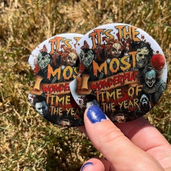 Horror Icons Car Coaster Set | Halloween Horror Coaster - Picture 4 of 10